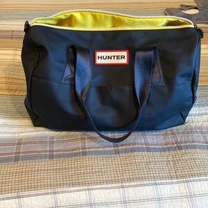 Hunter x target blue duffel bag